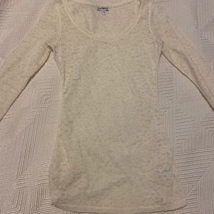 Express long sleeve lace shirt
